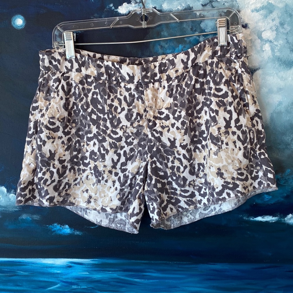 🐆 Joie Leopard Print Linen Shorts 🐆